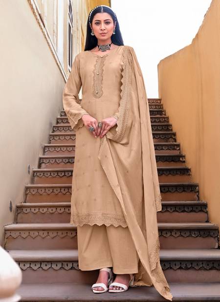 Cream Colour BELA SHAMA Heavy Festive Wear Designer Viscose Muslin Salwar Suit Collection 3169